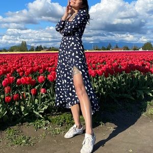 Reformation Sigmund Dress in Splatter